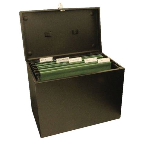 black metal file box|black file box with lid.